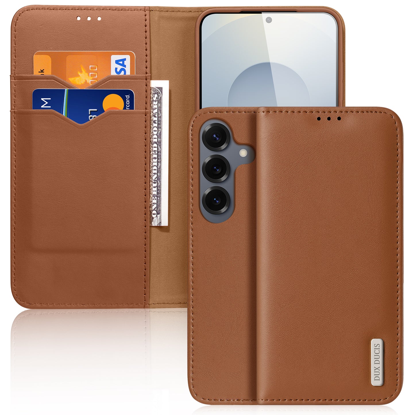 Dux Ducis Hivo Series PU Leather RFID Blocking Wallet Case - For Samsung Galaxy S26