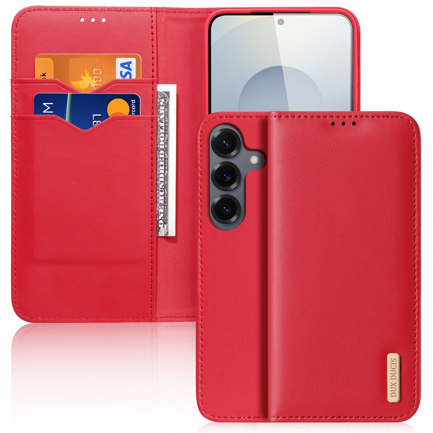 Dux Ducis Hivo Series PU Leather RFID Blocking Wallet Case - For Samsung Galaxy S26