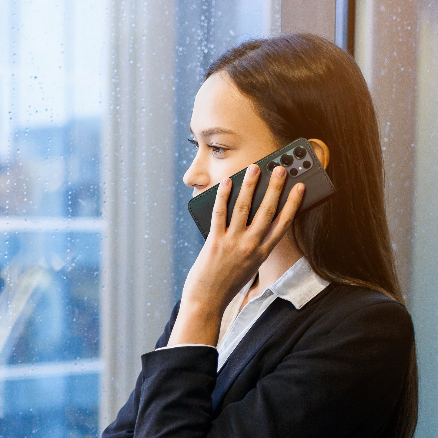 Dux Ducis Hivo Series Split Leather Wallet Stand Flip Case (Non-magnetic) - For Samsung Galaxy S26 Ultra