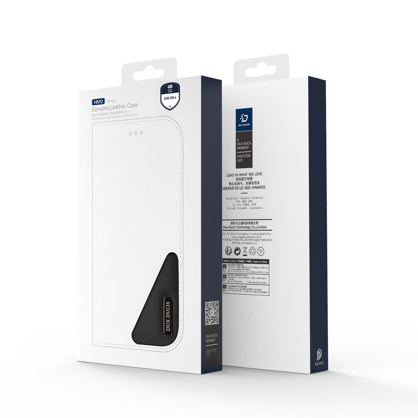 Dux Ducis Hivo Series Split Leather Wallet Stand Flip Case (Non-magnetic) - For Samsung Galaxy S26 Ultra