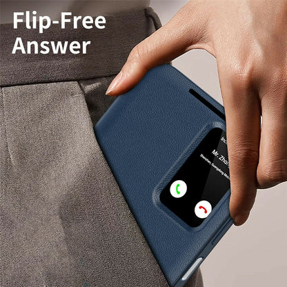 View Window PU Leather Wallet Case - For Samsung Galaxy A37