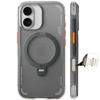TORRAS Ostand Q3 Air Series Case with MagSafe PC + TPU Phone Cover - For iPhone 17