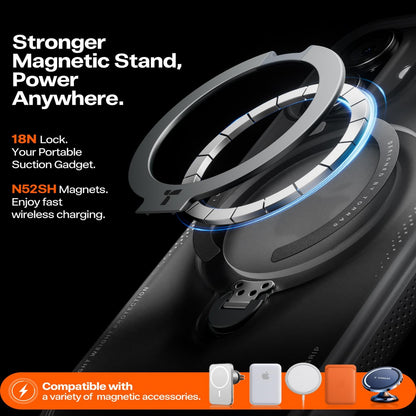 TORRAS Ostand Q3 Air Series Case with MagSafe PC + TPU Phone Cover - For iPhone 17