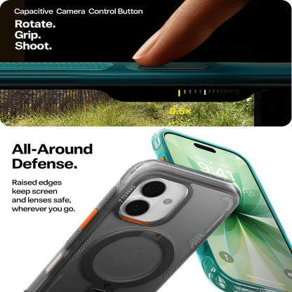 TORRAS Ostand Q3 Air Series Case with MagSafe PC + TPU Phone Cover - For iPhone 17