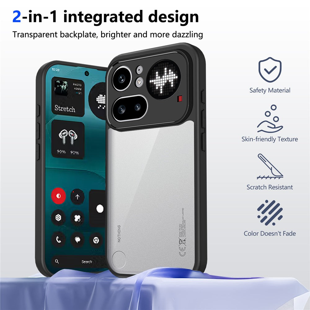 Matte Clear PC + TPU Shockproof Phone Case - For Nothing Phone (4a) Pro