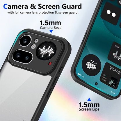 Matte Clear PC + TPU Shockproof Phone Case - For Nothing Phone (4a) Pro