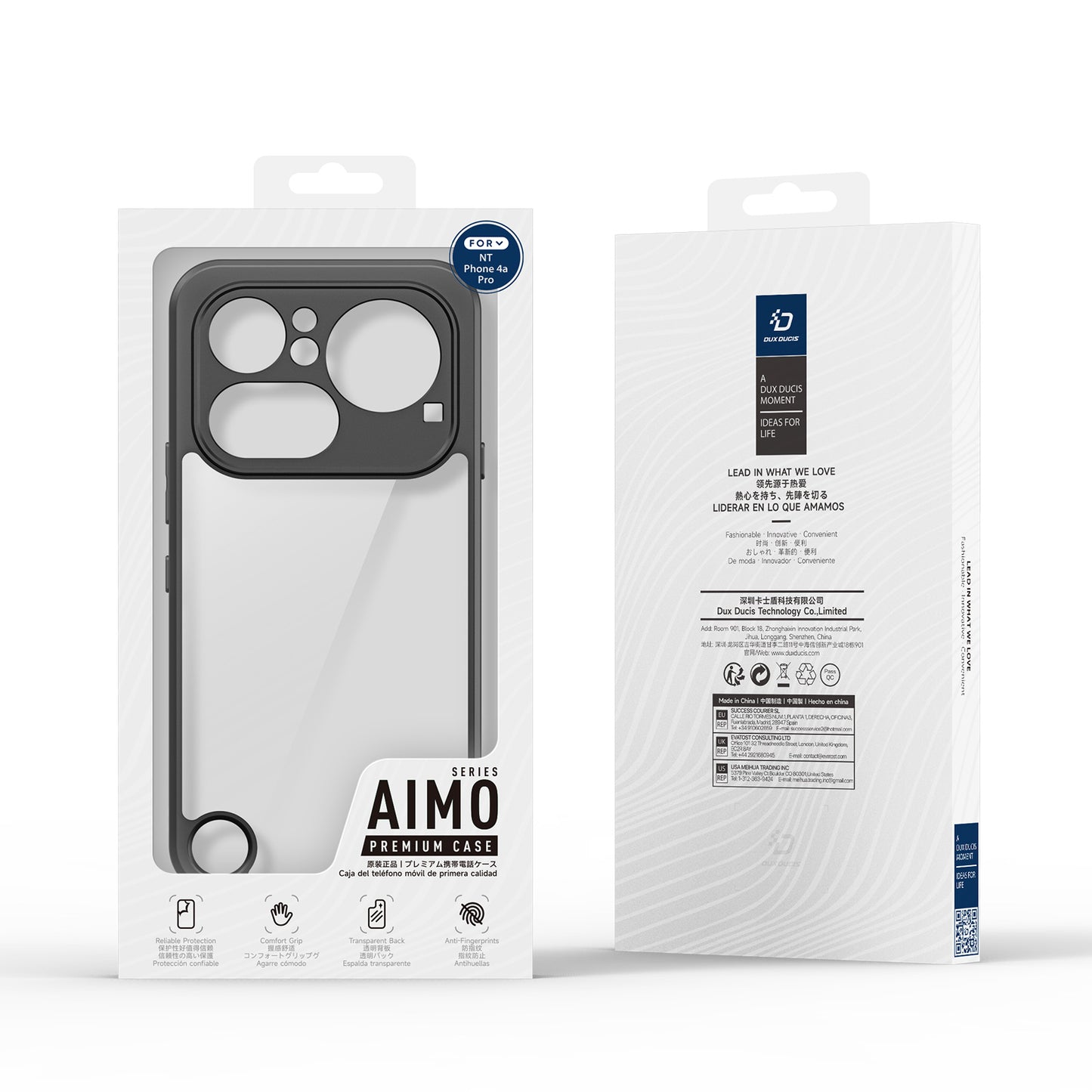Dux Ducis Aimo Series PC + TPU Clear Back Phone Cover (REACH Certification) - For Nothing Phone (4a) Pro