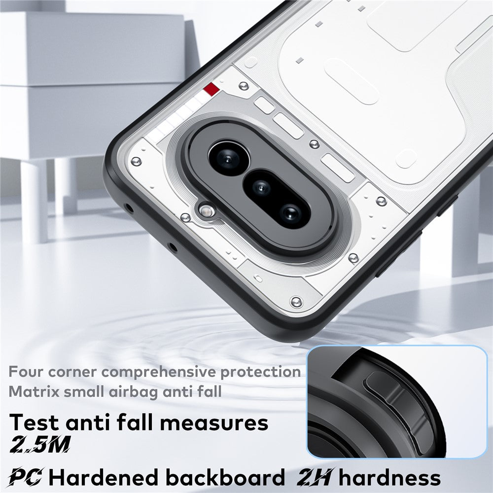 Shockproof PC + TPU Clear Phone Case Back Cover - For Nothing Phone (4a)