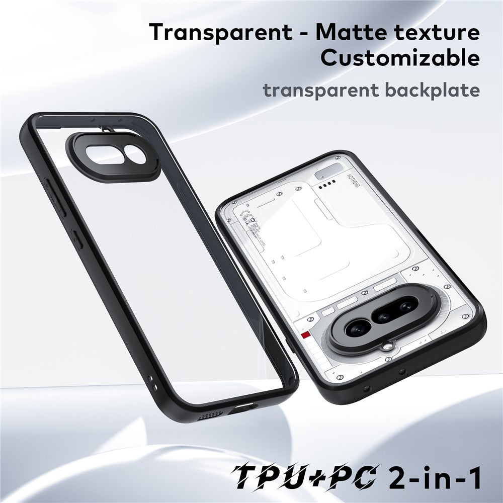 Shockproof PC + TPU Clear Phone Case Back Cover - For Nothing Phone (4a)