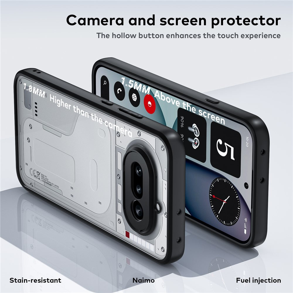 Shockproof PC + TPU Clear Phone Case Back Cover - For Nothing Phone (4a)