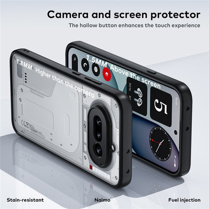 Shockproof PC + TPU Clear Phone Case Back Cover - For Nothing Phone (4a)