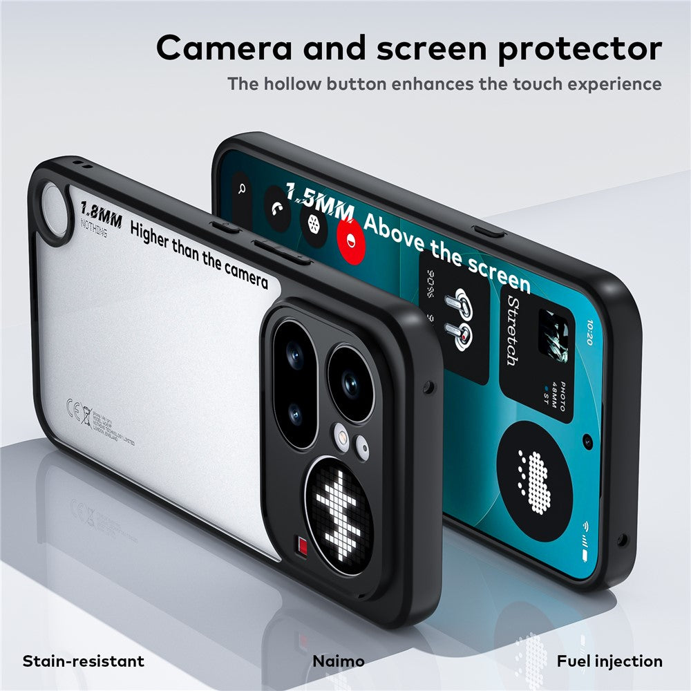 Shockproof PC + TPU Clear Phone Case Back Cover - For Nothing Phone (4a) Pro