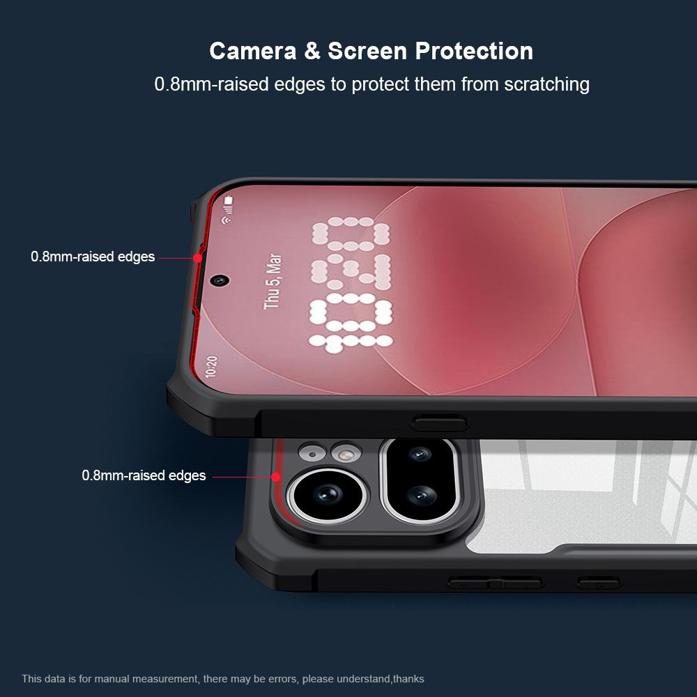 XUNDD TPU + Acrylic Clear Back Phone Case Cover - For Nothing Phone (4a) Pro