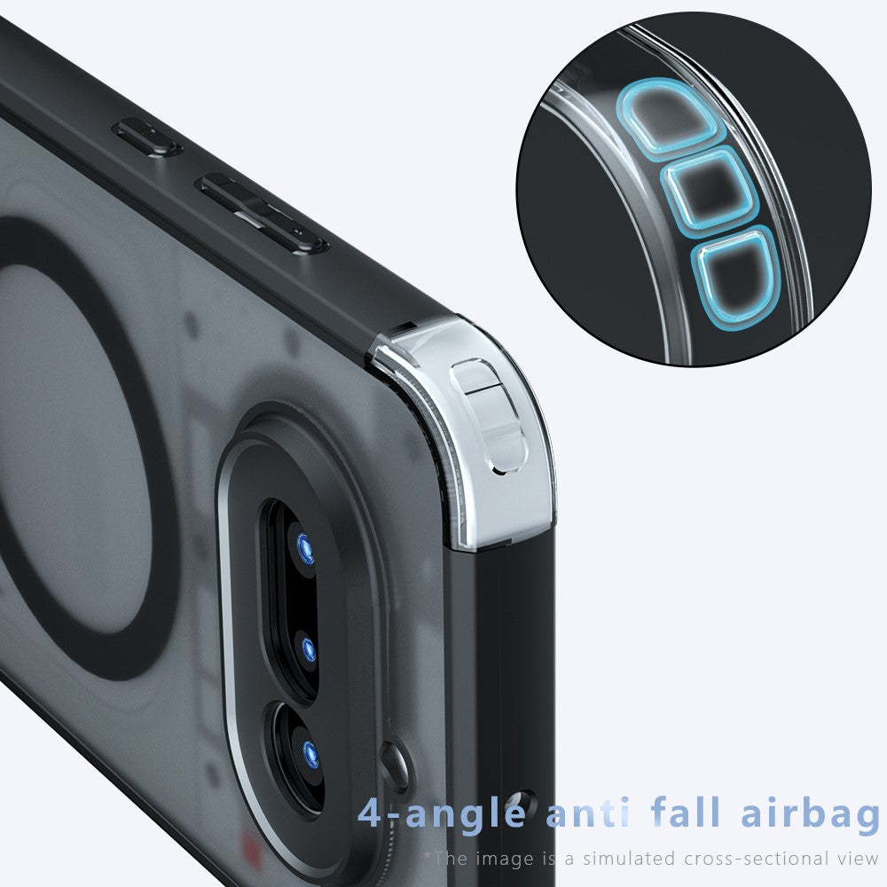 TPU + PC Matte Skin Touch MagSafe Phone Case Cover - For Nothing Phone (4a)