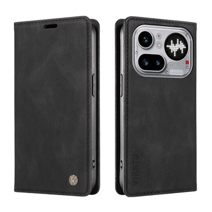 YIKATU YK-004 Skin-Touch PU Leather Wallet Phone Case - For Nothing Phone (4a) Pro