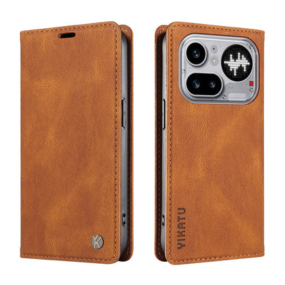 YIKATU YK-004 Skin-Touch PU Leather Wallet Phone Case - For Nothing Phone (4a) Pro