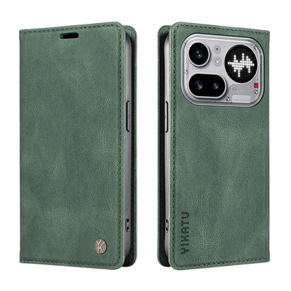 YIKATU YK-004 Skin-Touch PU Leather Wallet Phone Case - For Nothing Phone (4a) Pro