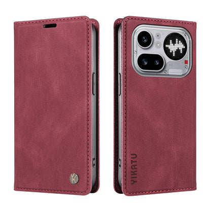 YIKATU YK-004 Skin-Touch PU Leather Wallet Phone Case - For Nothing Phone (4a) Pro
