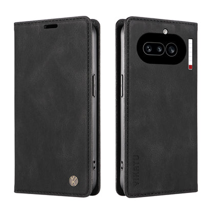 YIKATU YK-004 Skin-Touch PU Leather Wallet Phone Case - For Nothing Phone (4a)