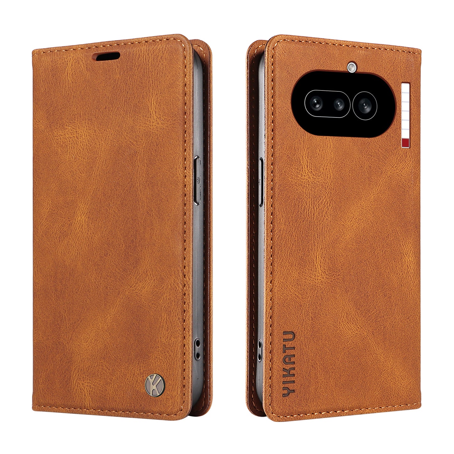 YIKATU YK-004 Skin-Touch PU Leather Wallet Phone Case - For Nothing Phone (4a)