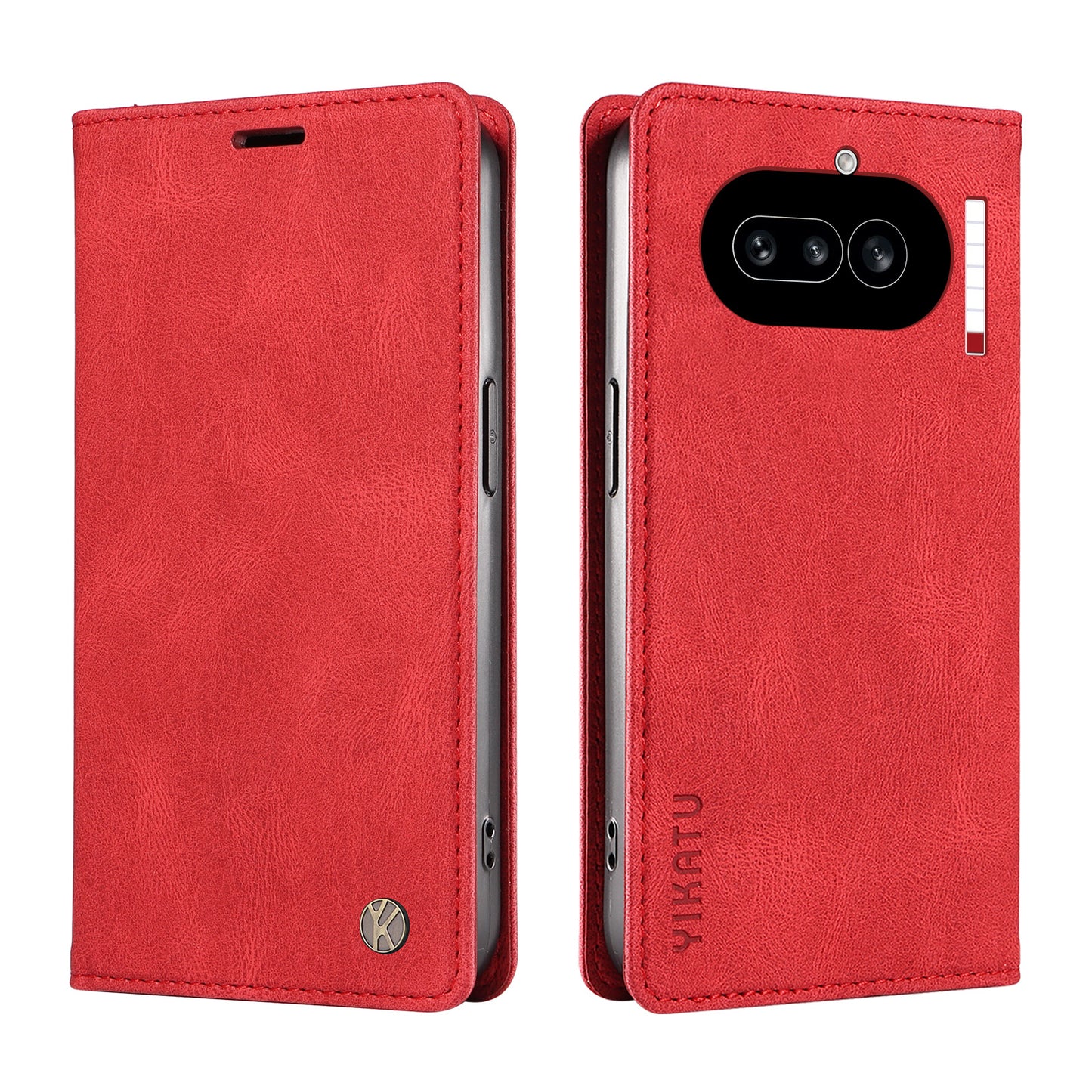 YIKATU YK-004 Skin-Touch PU Leather Wallet Phone Case - For Nothing Phone (4a)