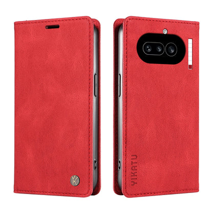 YIKATU YK-004 Skin-Touch PU Leather Wallet Phone Case - For Nothing Phone (4a)