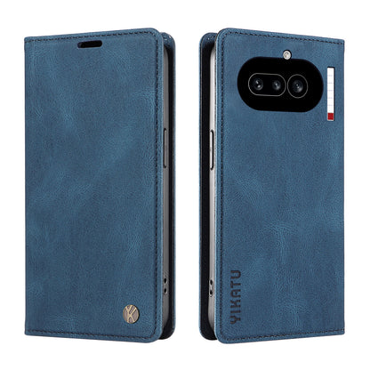 YIKATU YK-004 Skin-Touch PU Leather Wallet Phone Case - For Nothing Phone (4a)