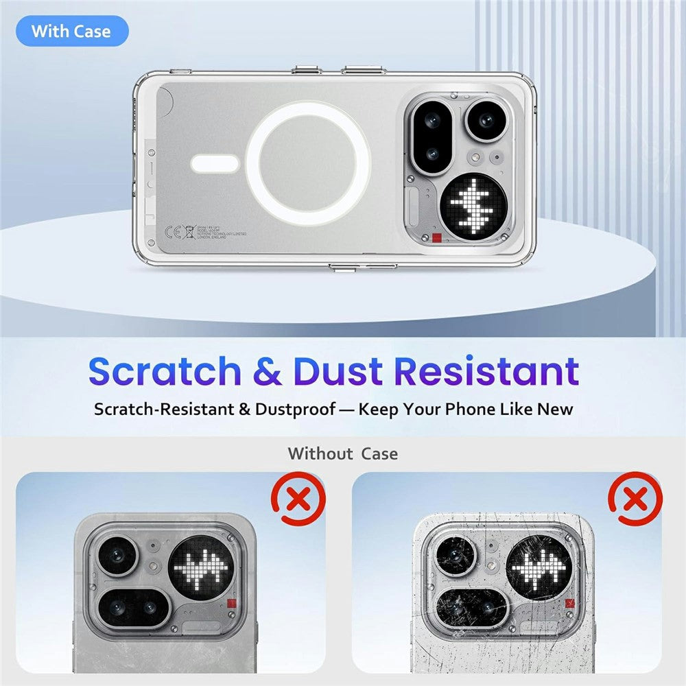 MagSafe TPU Clear Case Phone Back Cover - For Nothing Phone (4a) Pro