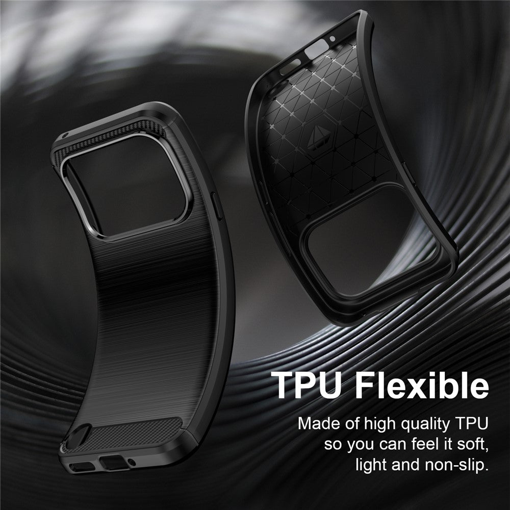 Carbon Fiber Texture Brushed TPU Case - For Nothing Phone (4a) Pro