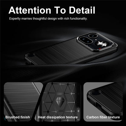 Carbon Fiber Texture Brushed TPU Case - For Nothing Phone (4a) Pro
