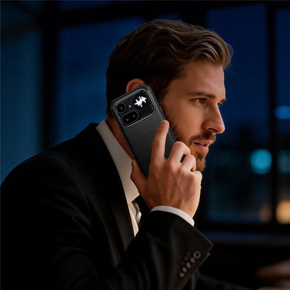 Carbon Fiber Texture Brushed TPU Case - For Nothing Phone (4a) Pro