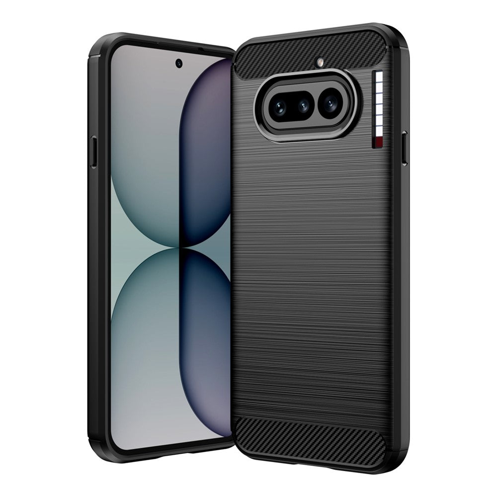 Carbon Fiber Texture Brushed TPU Case - For Nothing Phone (4a)