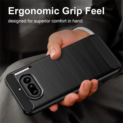 Carbon Fiber Texture Brushed TPU Case - For Nothing Phone (4a)