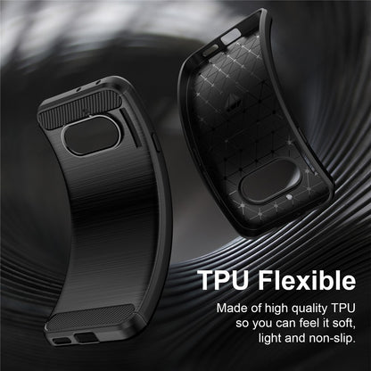 Carbon Fiber Texture Brushed TPU Case - For Nothing Phone (4a)