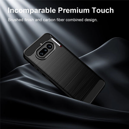 Carbon Fiber Texture Brushed TPU Case - For Nothing Phone (4a)