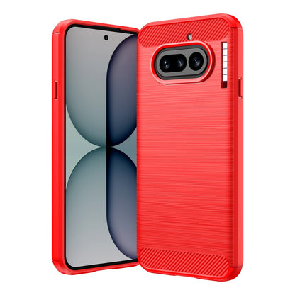 Carbon Fiber Texture Brushed TPU Case - For Nothing Phone (4a)