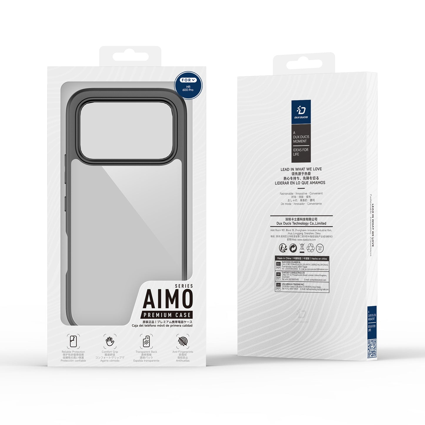 Dux Ducis Aimo Series PC + TPU Clear Back Phone Cover (REACH Certification) - For Honor 600 / 600 Pro