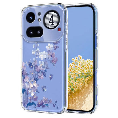 Butterfly Floral Pattern Printing TPU Phone Case Back Cover - For Nothing Phone (4a) Pro