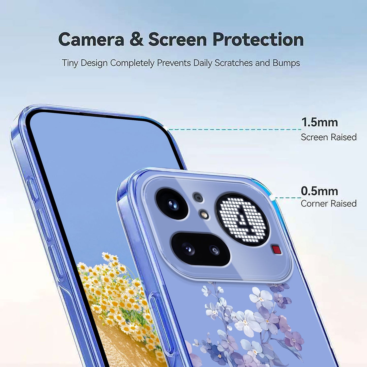 Butterfly Floral Pattern Printing TPU Phone Case Back Cover - For Nothing Phone (4a) Pro