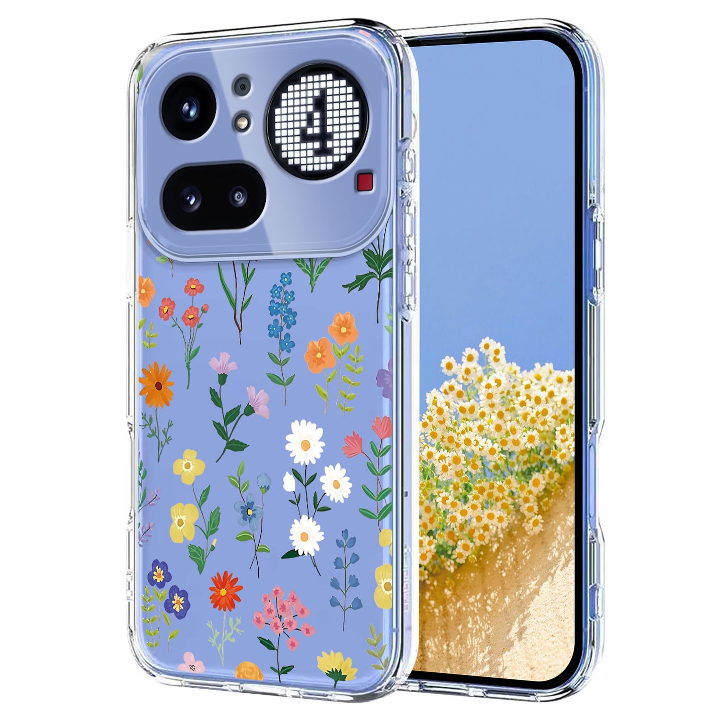 Butterfly Floral Pattern Printing TPU Phone Case Back Cover - For Nothing Phone (4a) Pro