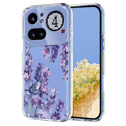 Butterfly Floral Pattern Printing TPU Phone Case Back Cover - For Nothing Phone (4a) Pro