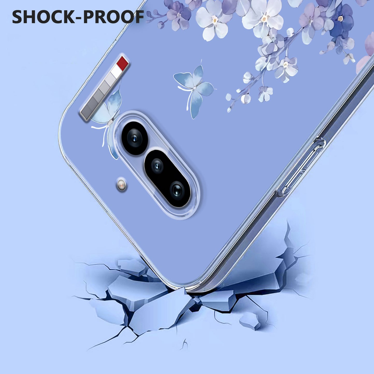 Butterfly Floral Pattern Printing TPU Phone Case Back Cover - For Nothing Phone (4a)