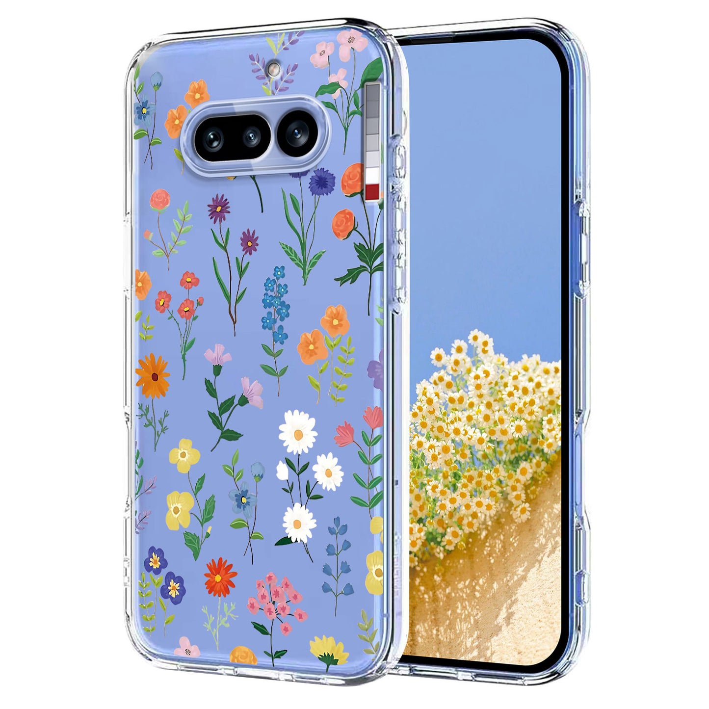 Butterfly Floral Pattern Printing TPU Phone Case Back Cover - For Nothing Phone (4a)