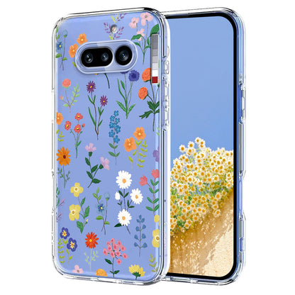 Butterfly Floral Pattern Printing TPU Phone Case Back Cover - For Nothing Phone (4a)