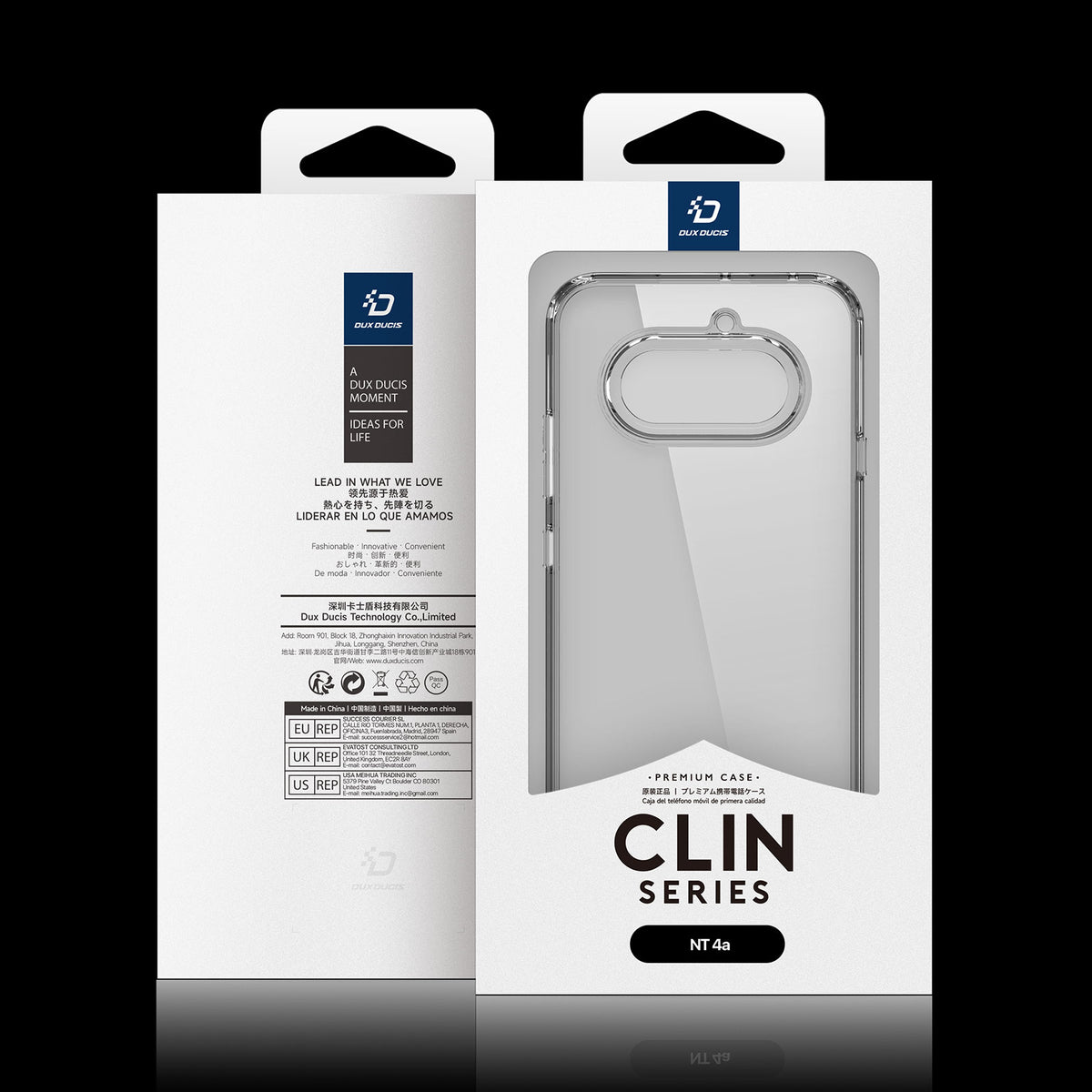 Dux Ducis Clin Series Clear Phone Case TPU + PC - For Nothing Phone (4a)