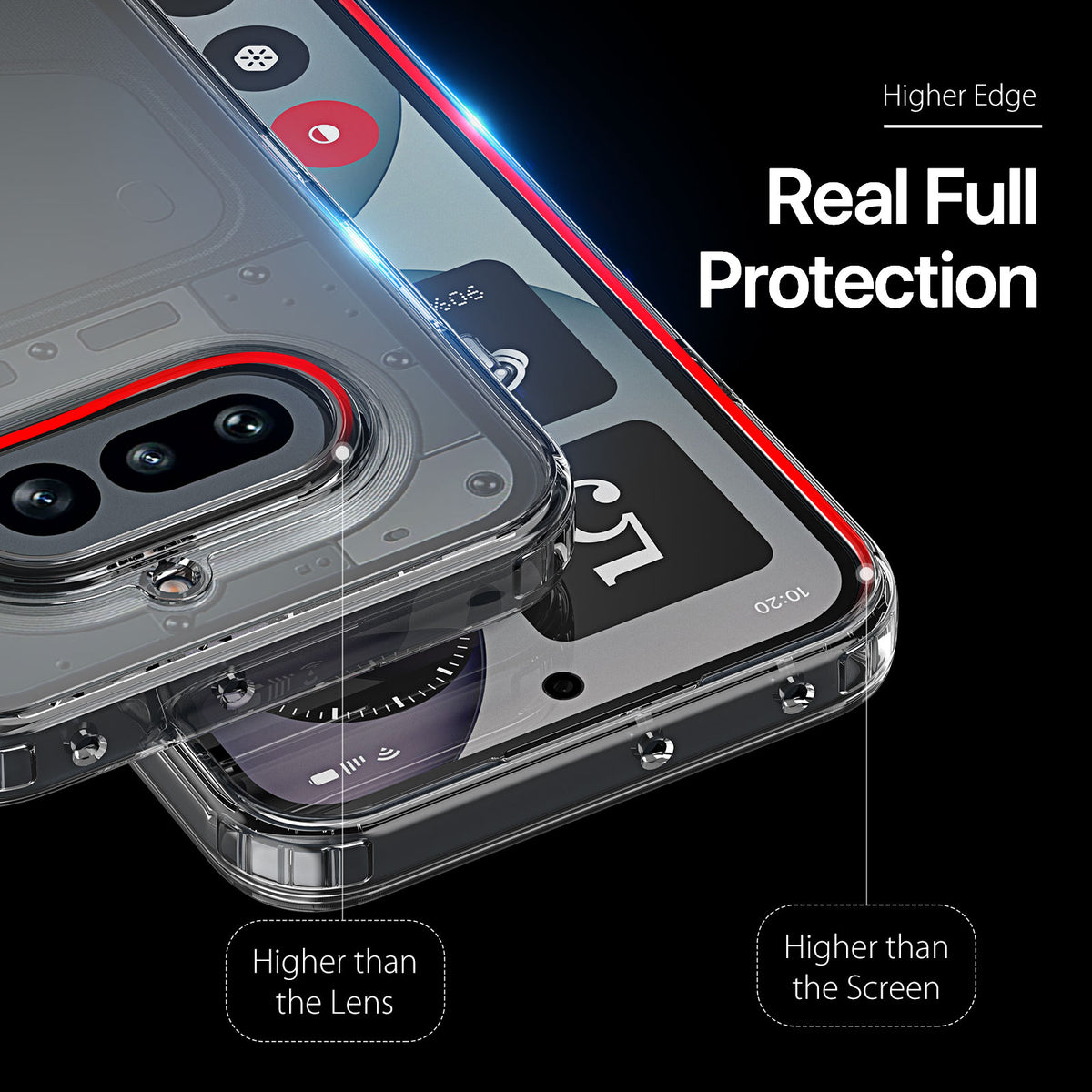 Dux Ducis Clin Series Clear Phone Case TPU + PC - For Nothing Phone (4a)