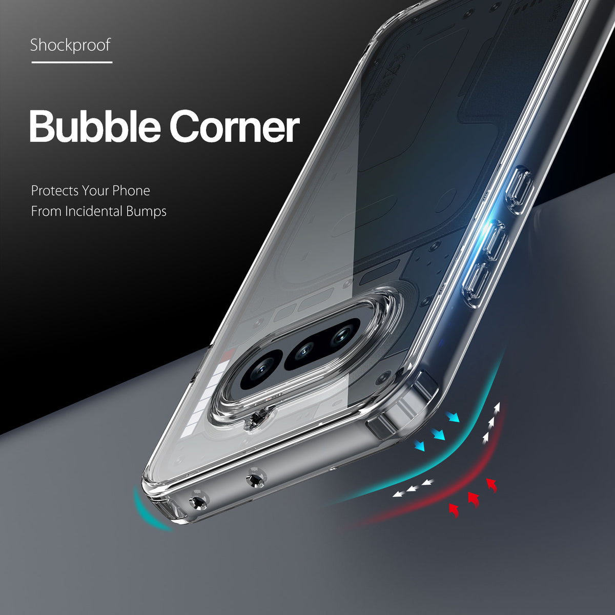 Dux Ducis Clin Series Clear Phone Case TPU + PC - For Nothing Phone (4a)