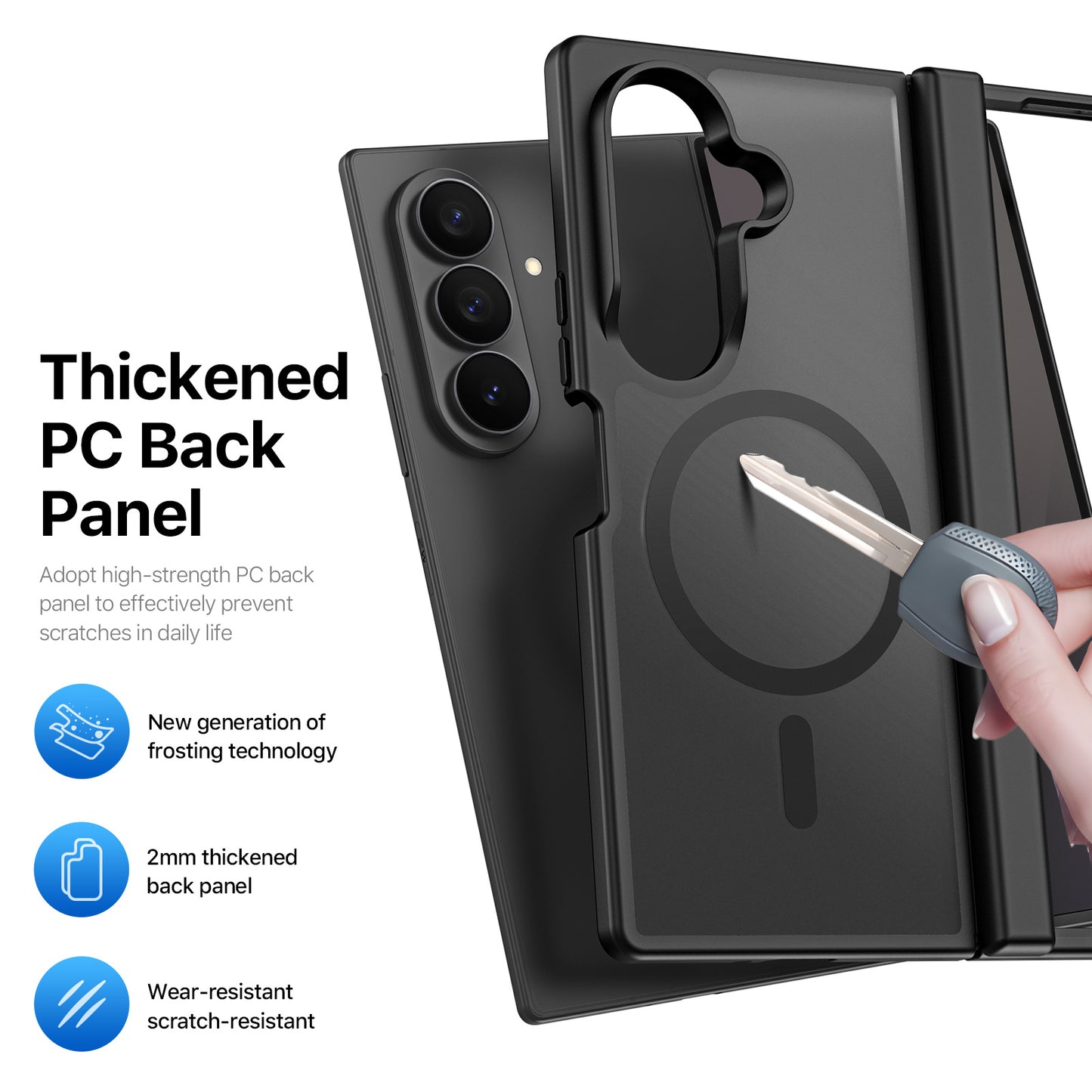 Dux Ducis Yind Series MagSafe Case PC+TPU Phone Cover - For Samsung Galaxy Z Fold8 Ultra / Z Fold7