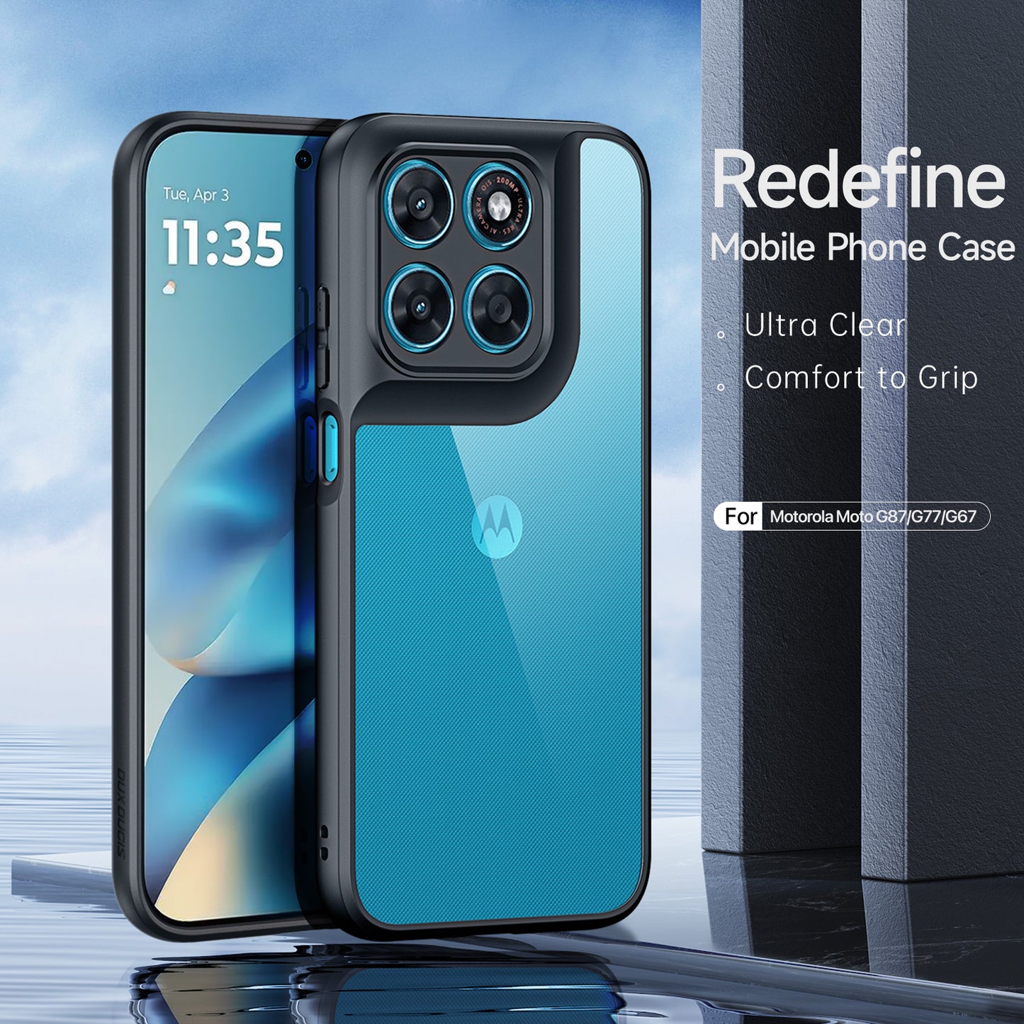 Dux Ducis Aimo Series PC + TPU Back Phone Cover (REACH Certification) - For Motorola Moto G87 / G77 / G67