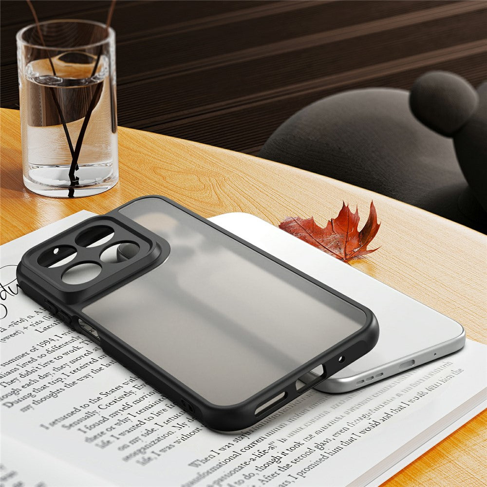 Frosted Translucent PC + TPU Phone Back Cover Case - For Motorola Moto G87 / G77 / G67
